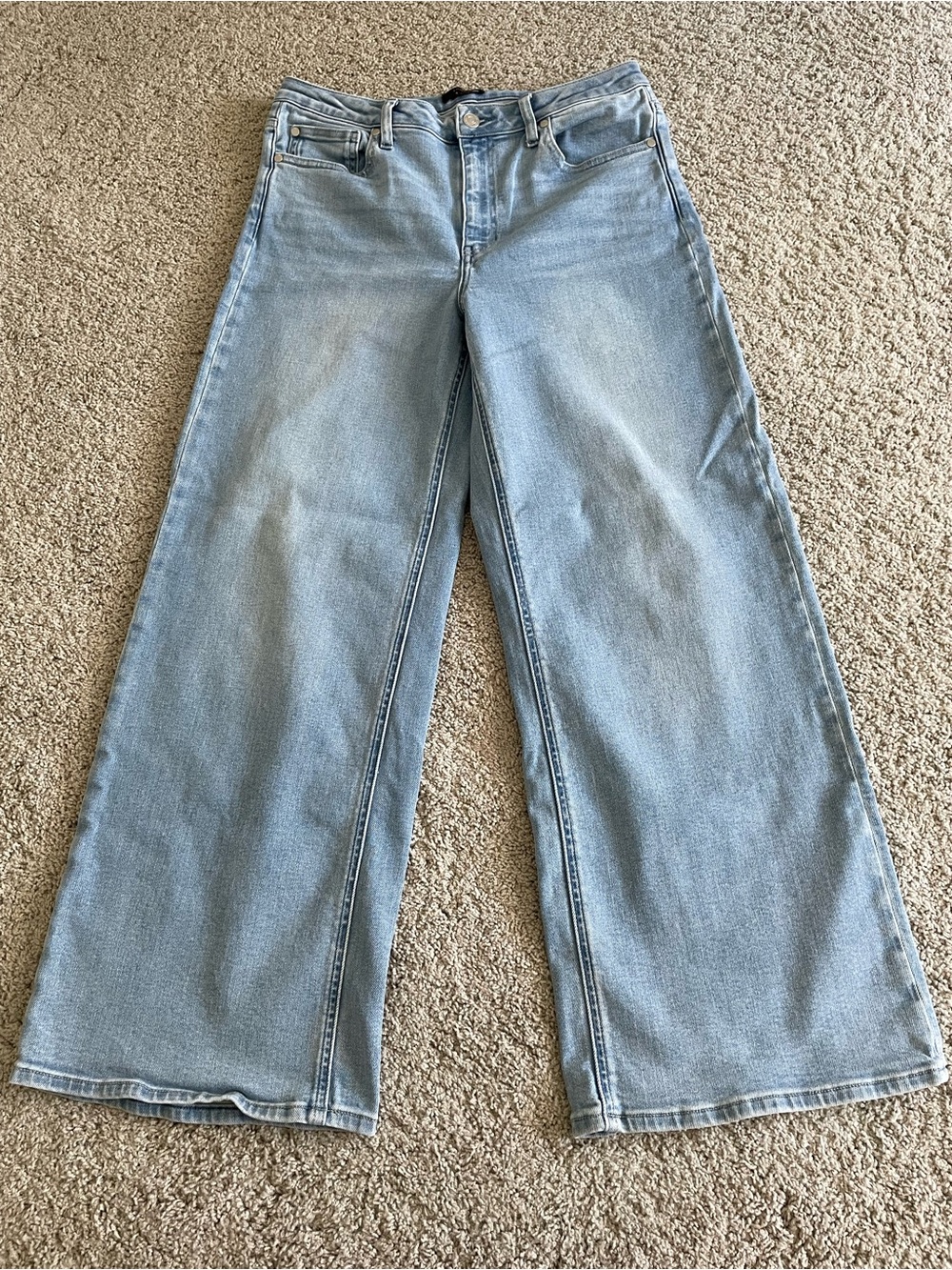 Quince Jeans Womens Size 31 Blue Denim Bella Stretch Relaxed Straight